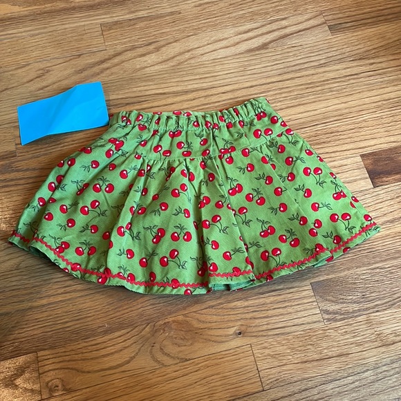 NWT- Just Ducky skirt-lime and cherry corduroy-size 5-precious! - Picture 3 of 3